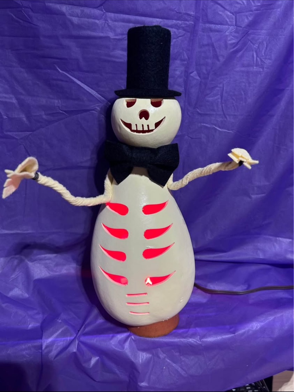 Meadowbrooke “Skelie” light up gourd